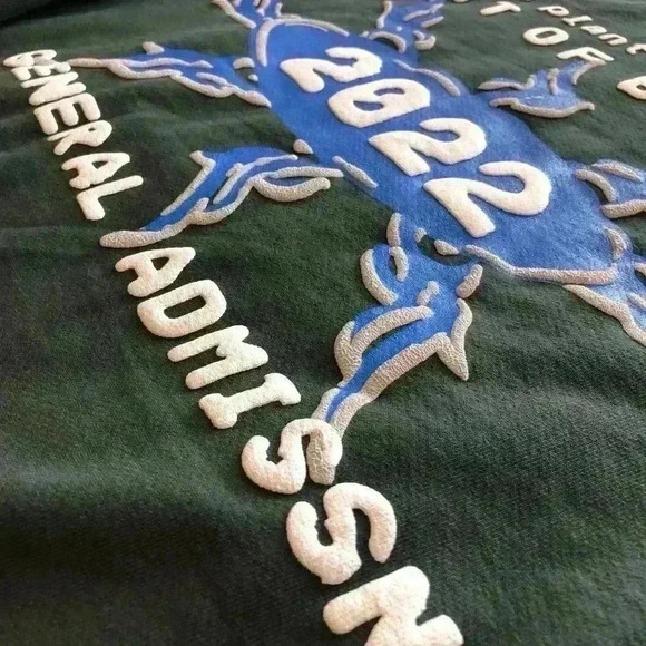 Coachella 2022 Cactus Plant Flea Market Weekend 2 Olive Green Hoodie Sweater - Picture 14 of 16